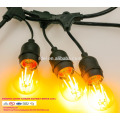 SL-33 Comercio al por mayor colgante de navidad cadena de luz decorativa E26 socket de lámpara cable de corriente alterna con interruptor en línea